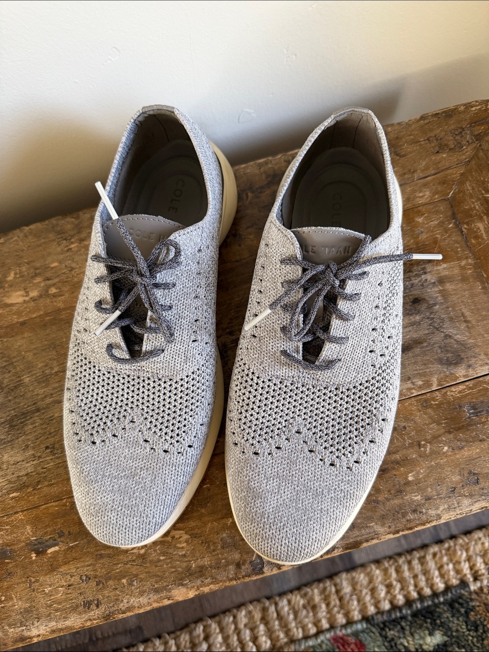 Cole Haan Men's Grand Lightweight Knit Casual Shoes - Gray Size